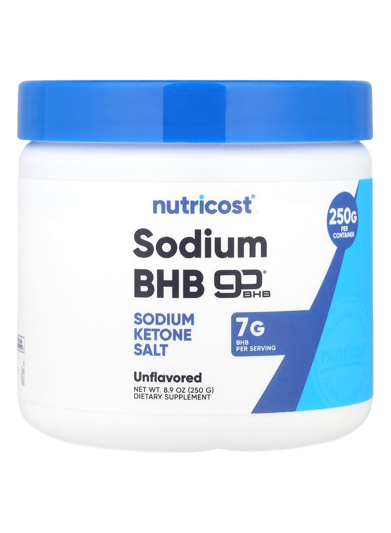 Sodium BHB, goBHB®,  Unflavored, 8.9 oz (250 g)