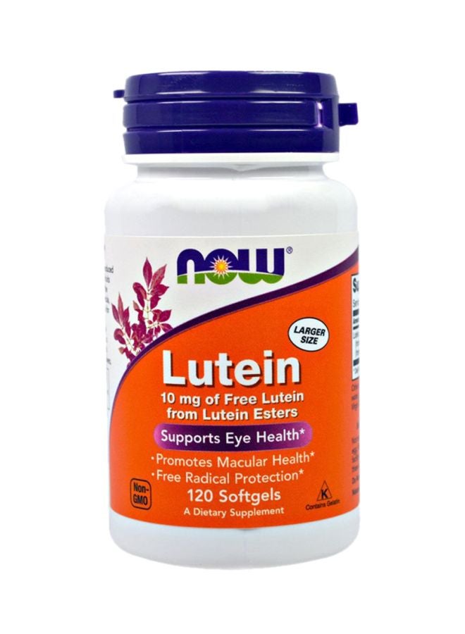 Now Foods Lutein Dietary Supplement 120 Softgels - Image 1