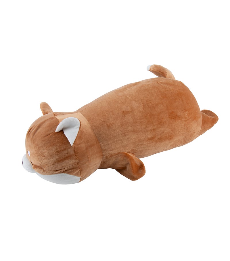 Daiso Ultra-Soft Animal Plush Hug Pillow, Light Brown, 60 cm Cuddly Stuffed Animal Cushion for Kids, Sleeping, Hugging & Home Décor - Image 2