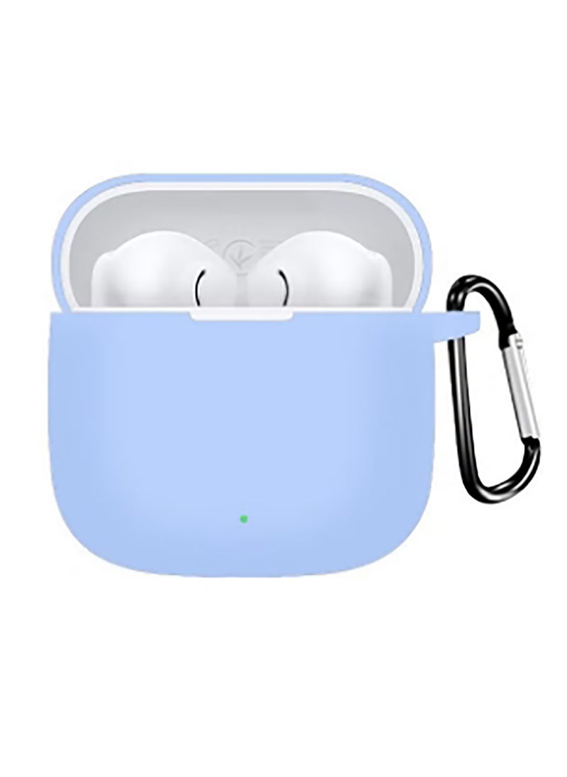Generic - Silicone Protective Case for Huawei FreeBuds Se 2/ Se 3 with Keychain Cover (Sky Blue) - Image 1