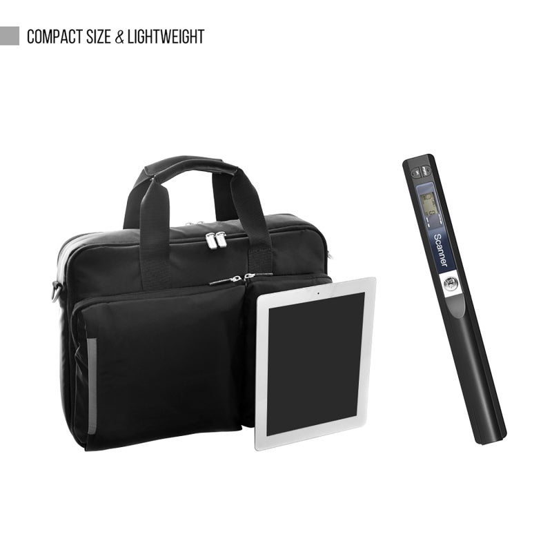 Portable Scanner: 32GB Memory Card, Compact Lightweight Design, High Resolution A4 Document Scanner - Real-Time Scanning Detector Handheld Wand Scanner for Home Office On-the-Go Use - Image 3