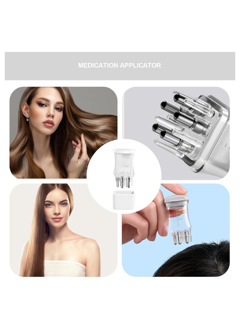 2PCS Hair Oil Applicator, Scalp Massager Hair Oiling Applicator, Root Comb Applicator Bottle, Portable Hair Oil Dispenser for Scalp Care, Smooth Liquid Discharging, Scalp Applicator Comb Applicator