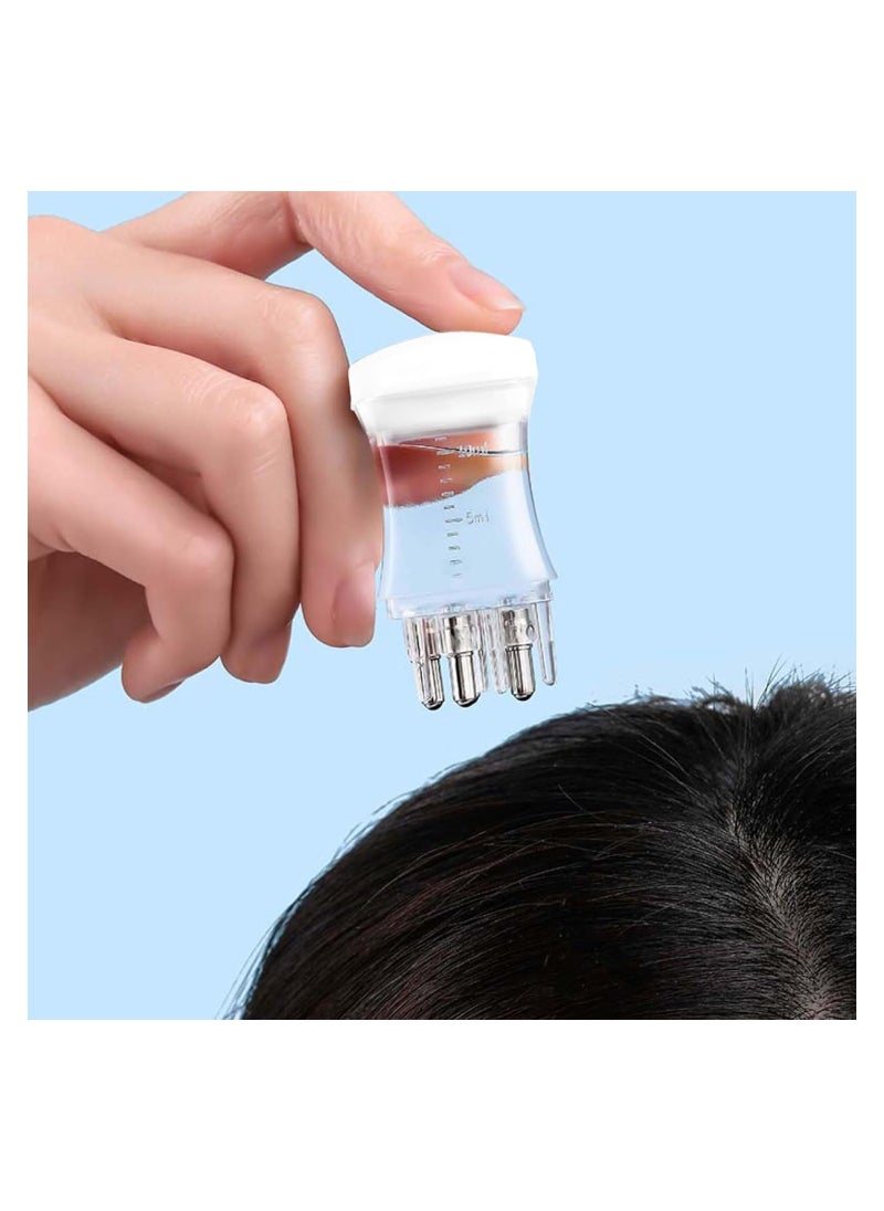 2PCS Hair Oil Applicator, Scalp Massager Hair Oiling Applicator, Root Comb Applicator Bottle, Portable Hair Oil Dispenser for Scalp Care, Smooth Liquid Discharging, Scalp Applicator Comb Applicator