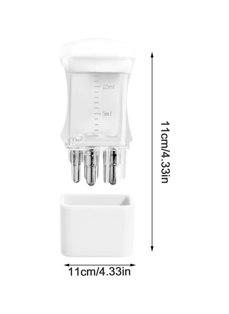 2PCS Hair Oil Applicator, Scalp Massager Hair Oiling Applicator, Root Comb Applicator Bottle, Portable Hair Oil Dispenser for Scalp Care, Smooth Liquid Discharging, Scalp Applicator Comb Applicator
