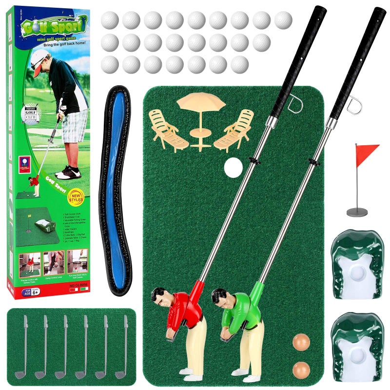 Wassteel Mini Golf Toys for KidsAdult Retirement Gift Two Mini Golfers for ParentChild Interaction Fun Play Golf Indoor Games Family Game for 6 7 8 9 Year Old Boys Girls - Image 2