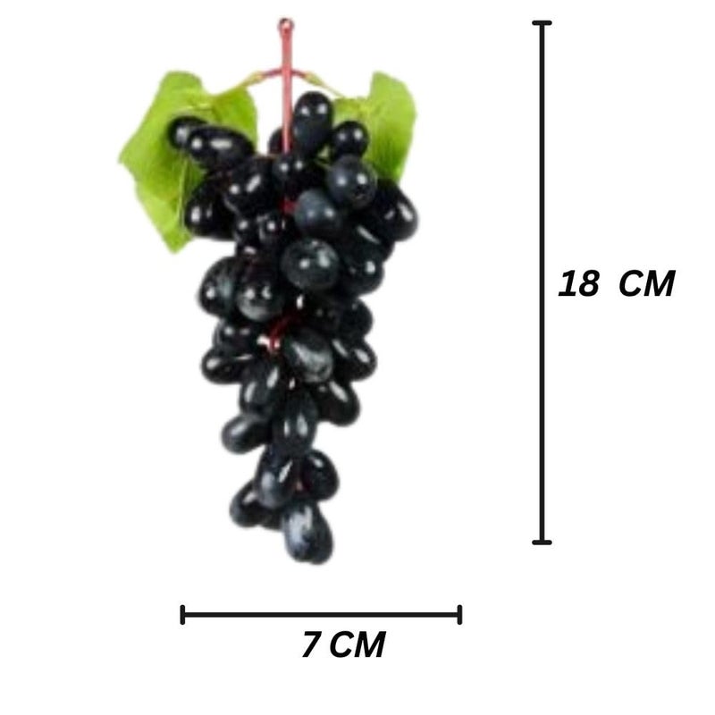 SINGAA Artificial Hanging Grapes with Leaves for Home, Garden, Car, Events, Fruit Shop, Basket, Bowl, Photography, Dining Table and Events Decoration - 18 CM - (36 Tips) Pack of 1 - Image 2