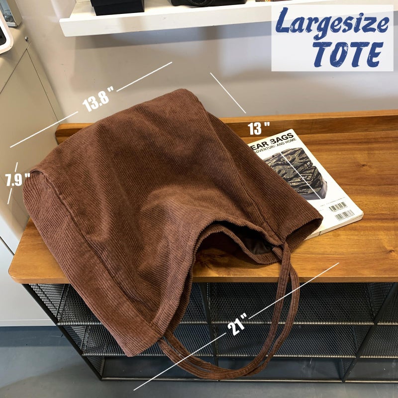 YAVCOOL Canvas Tote Bag for Women Large Hobo Shoulder Bag for Work Travel Casual Message Bag Tote Purse handbags - Image 4
