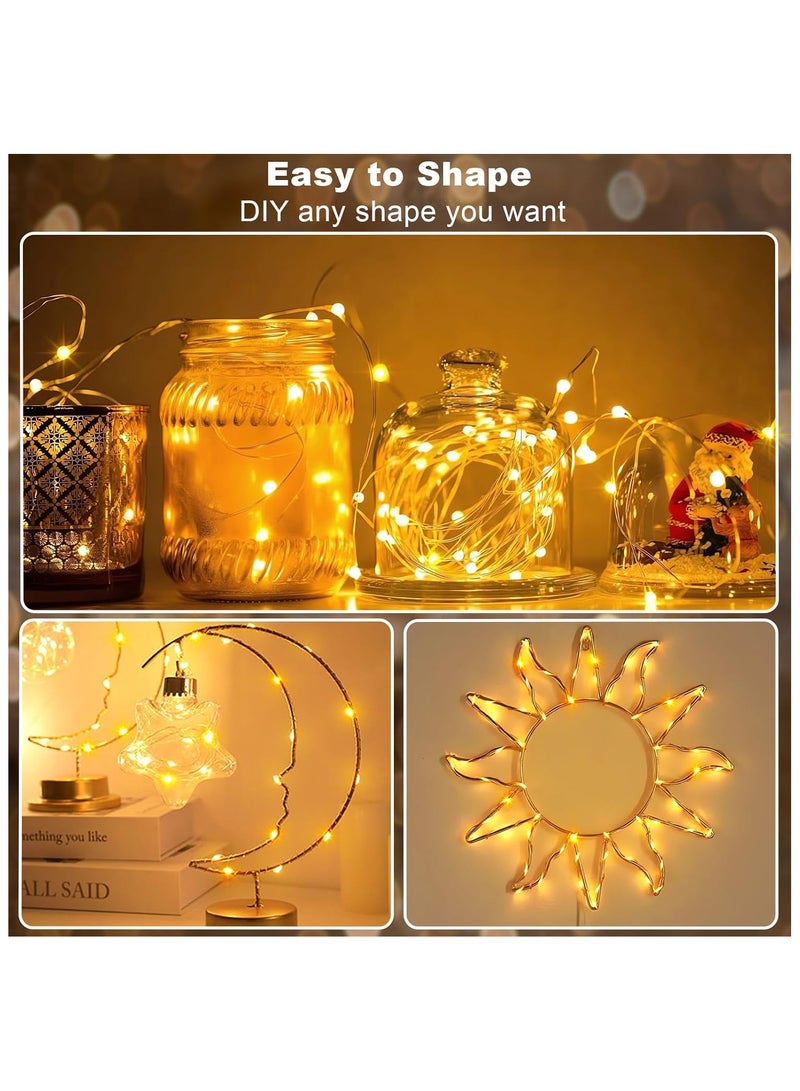 Chocisong 100 LEDs Waterproof Fairy Lights, 10 Meters Outdoor String Lights, Battery Operated 8 Modes Remote Control, for Brithday, Wedding, Party, Christmas, Bedroom, Home Decoration (Warm White) - Image 5