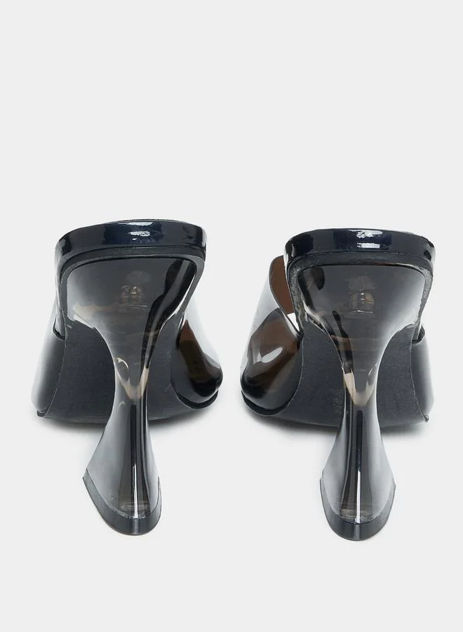 ستايلي Peep Toe Sculptured Kitten Heel Sandals