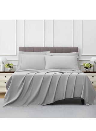 Kirkland Signature 680 Thread Count 6 Piece Sheet Set - 1 Flat Sheet, 1 Fitted Sheet, 4 Pillowcases (Light Grey) - pzsku/ZEEC47090AEBCB81E9B15Z/45/1746430223/8a37adec-e3cf-4b06-83ac-047f7388dfbe