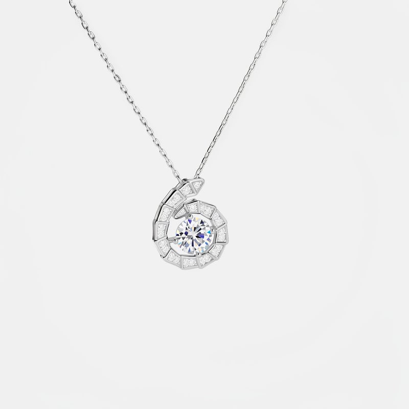 Stylish Round Necklace with Sparkling Diamond Pendant - Minimalist Design for  Women