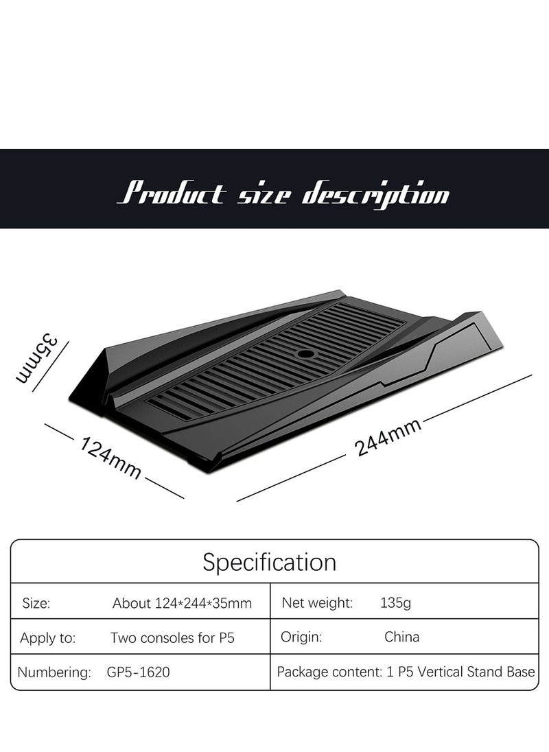 PS5 Vertical Stand for PlayStation 5, Game Console Bracket Vertical Cooling Base for PS5, Excellent Host Protection and Effective Heat Dissipation, Stable, Non-Slip, Shock Absorption - pzsku/ZEEC49AF8C9E2C1D13711Z/45/_/1726795439/8290c7bb-8580-4455-9829-271a5e95e530