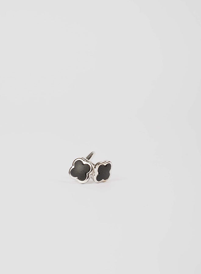 Dalydress Men Cuff-Link M Silver/Black - Image 2
