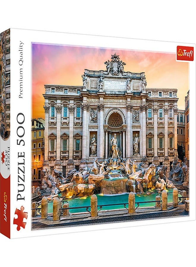 Trefl - 500 Pieces Trevi Fountain Rome Puzzle - 37292 - Image 1