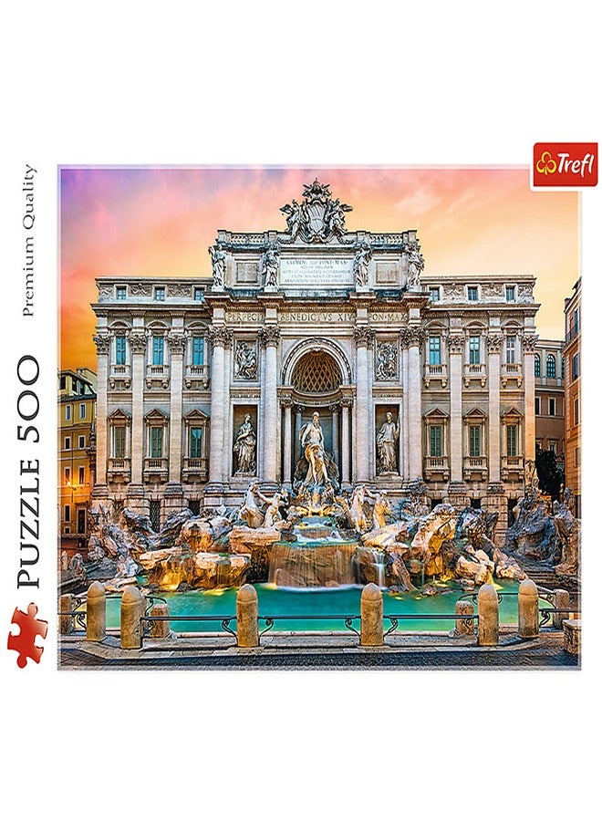 Trefl - 500 Pieces Trevi Fountain Rome Puzzle - 37292 - Image 2