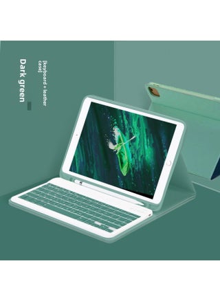 For IPad10 Generation Protective Case Magnetic Suction With Pen Slot Pro11 Bluetooth Keyboard Mouse 9 Generation Tablet Protective Case-Color:Dark Green-leather Case + Keyboard-Applicable Model:iPad 10 Generation 10.9 "(2022) - pzsku/ZEEC4D65CAC0B0B5505E7Z/45/1746229262/c5751377-b90a-4a74-8ca5-f606761aa01e