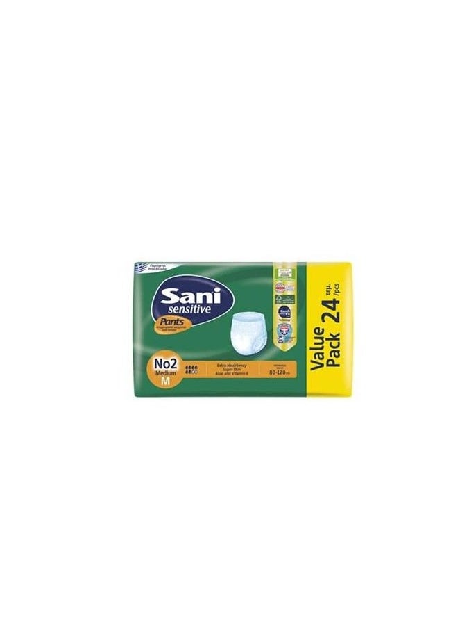 Sani-cloth SANI PANTS MEDIUM 24 PIECE 