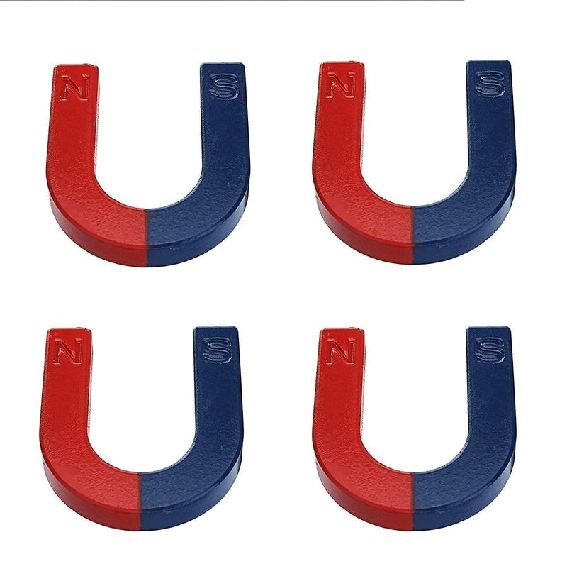 KRYTONE �.Fx 4 Pcs U Shape Horseshoe Magnets Strong for School Educational Projects - Image 2