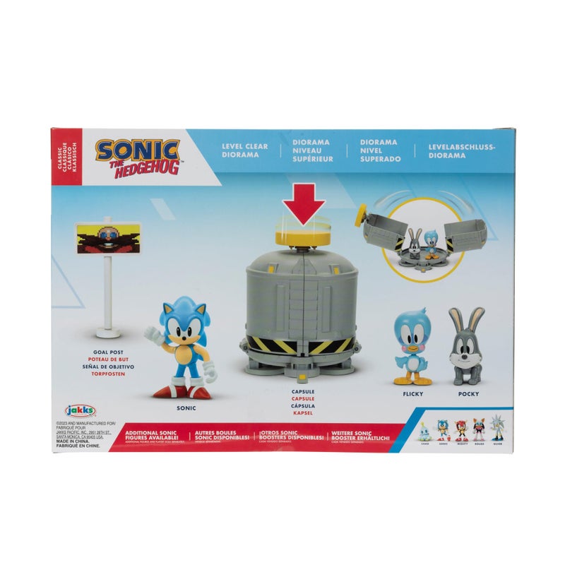 Sonic The Hedgehog 2.5" Level Clear Diorama with Sonic, flicky & Pocky - Image 4
