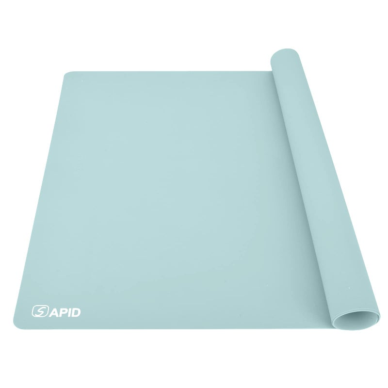 Sapid Extra Large Silicone Sheet for Crafts, Thick Silicone Jewelry Casting Mats, Nonstick Nonslip Silicon Mat for Epoxy Resin, Art Painting, Heat- Resistance Counter Mat (20"Ã—27.9", Mint Green) - Image 1