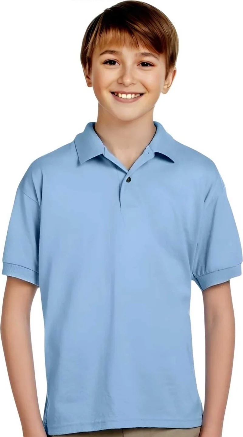 تيزجيلسين 3-Piece Boys Cotton Polo Collar T-Shirt Daily and School Uniform School T-Shirt