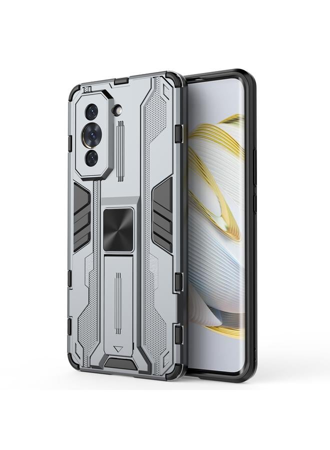 S-TOP Case For Huawei Nova 10 Pro 4G Supersonic PC + TPU Shock-proof Protective Phone Case with Holder - Image 1