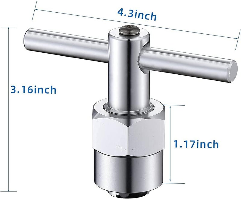 Tearel Store 104421 Cartridge Puller Removal Tool for Repair & Replacement for Moen,Compatible with Moen 1200, 1222, & 1225 Single Handle Cartridges, Shower Faucet Valve Core Removal Tool - Image 2