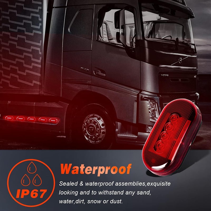 Nifeida 2Pcs Red LED Side Marker Light - Image 4
