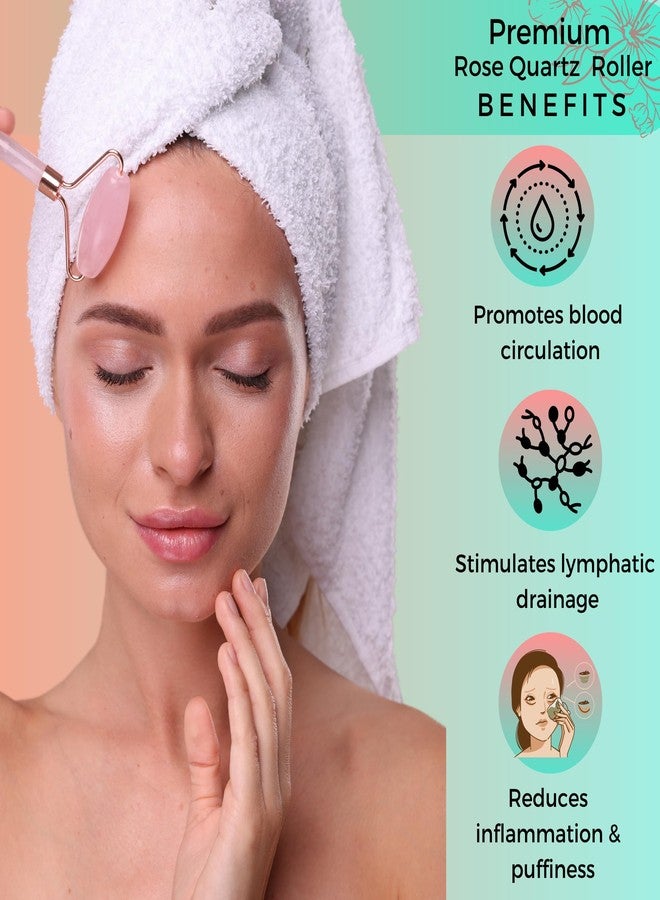 Probelle Glow Boost Bundle | Rose Quartz Roller & Gua Sha | 0.5mm Derma Roller | Facial Massage & Collagen Boosting Skincare Set for Glowing, Youthful Skin - Image 4