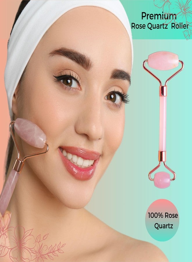 Probelle Glow Boost Bundle | Rose Quartz Roller & Gua Sha | 0.5mm Derma Roller | Facial Massage & Collagen Boosting Skincare Set for Glowing, Youthful Skin - Image 2