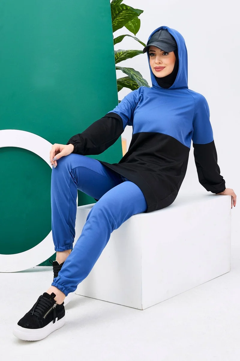 Tofisa 11180-INDIGO Tunic+Pants