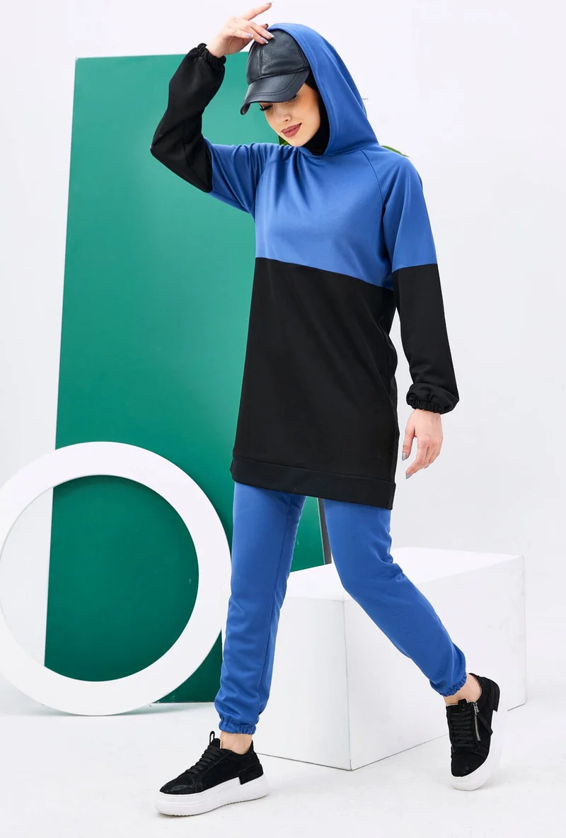 Tofisa 11180-INDIGO Tunic+Pants