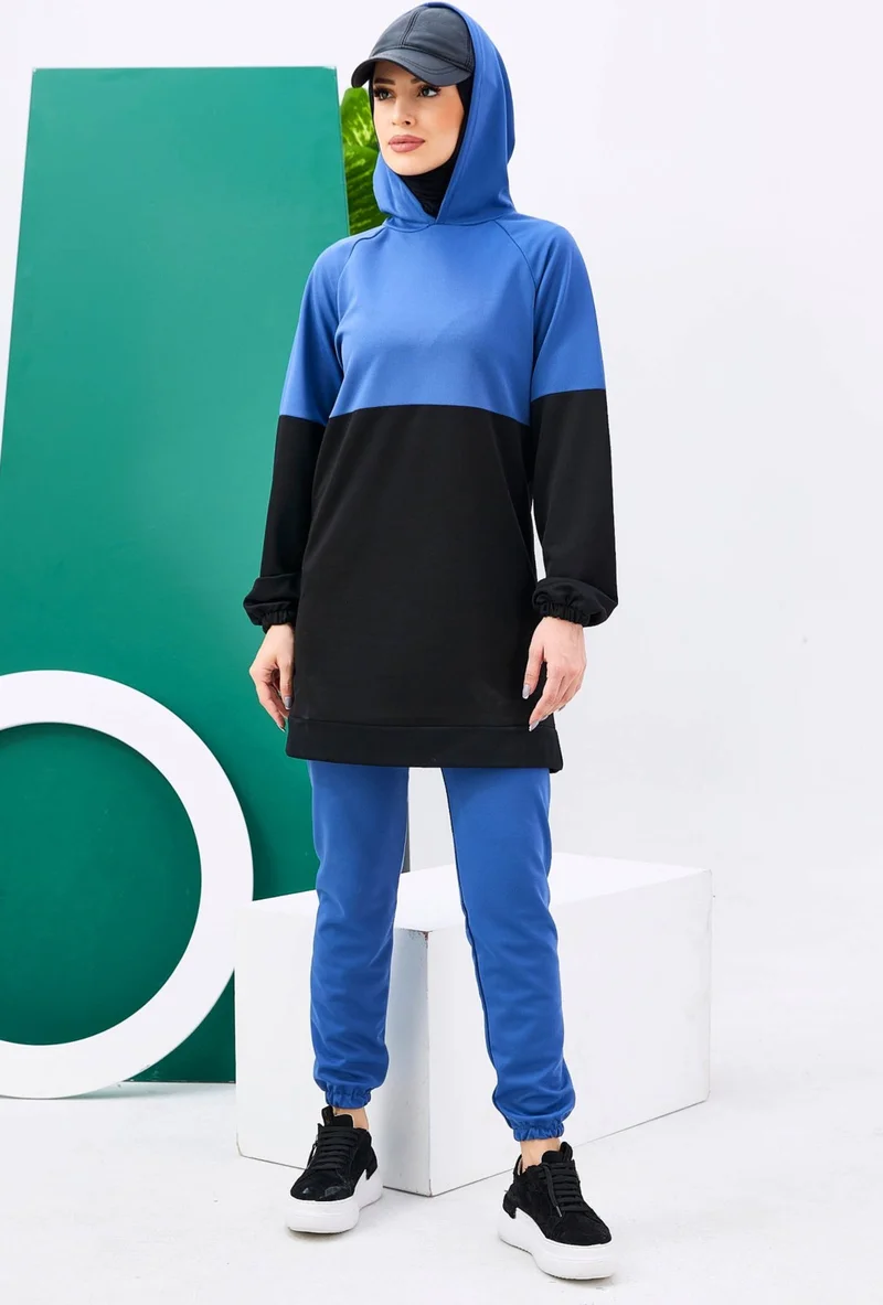 Tofisa 11180-INDIGO Tunic+Pants