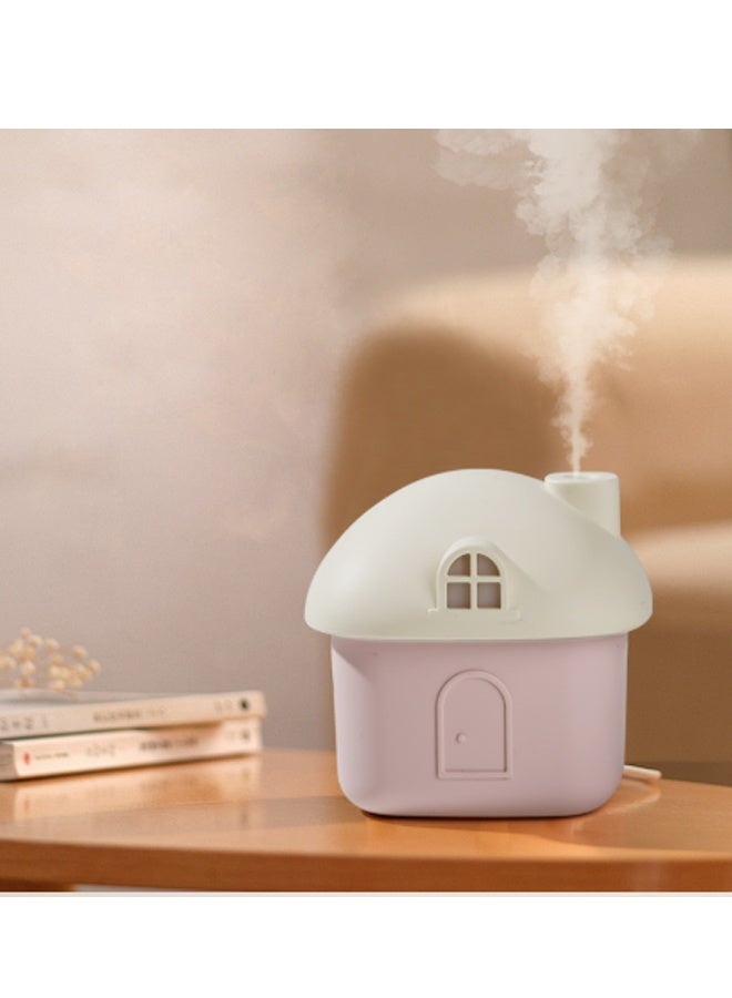 هومستر منزل لطيف منزل مرطب، 300 مل صغيرة باردة ضباب مرطبات، USB قابل لإعادة الشحن ميني مرطب الهواء المحمول مع ضوء الليل لغرفة النوم، المكتب، السيارة، السفر، الداخلي (الوردي) - Image 4
