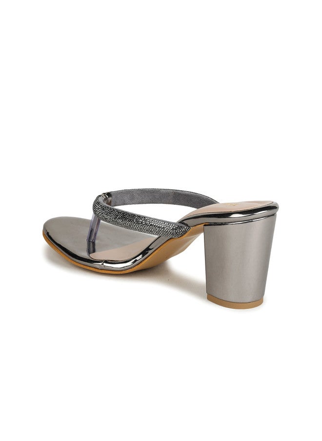 She Zone Embellished Block Heels for Women - Image 2