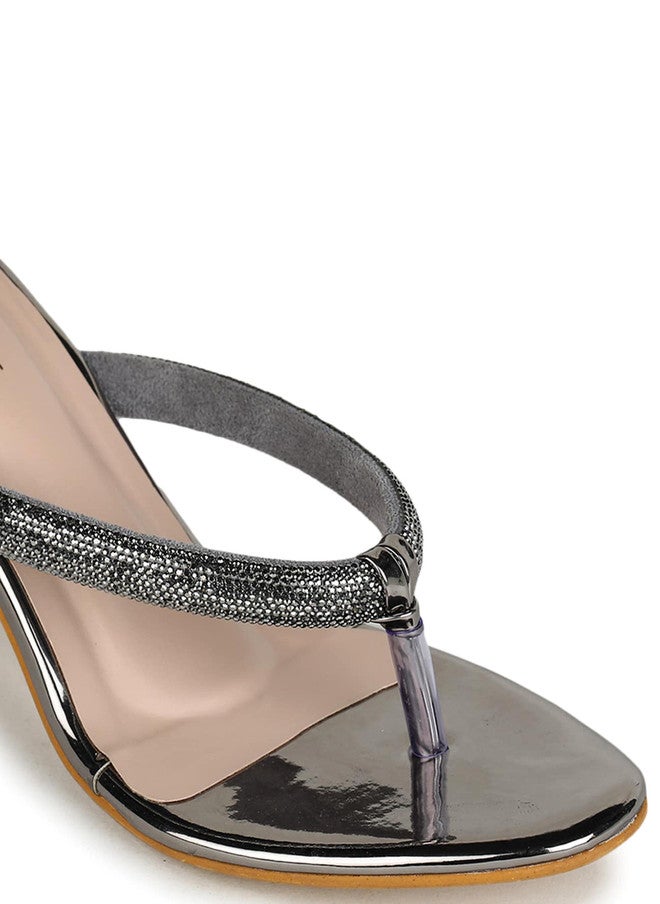 She Zone Embellished Block Heels for Women - Image 5