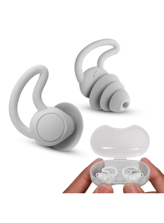 Homeaura Silicone Ear Plugs for Noise Reduction Swimming Sleeping Flight Travel studying and bathing | Waterproof and Anti-Drop Ear Buds | 1 Pair | Men and Women - Image 1