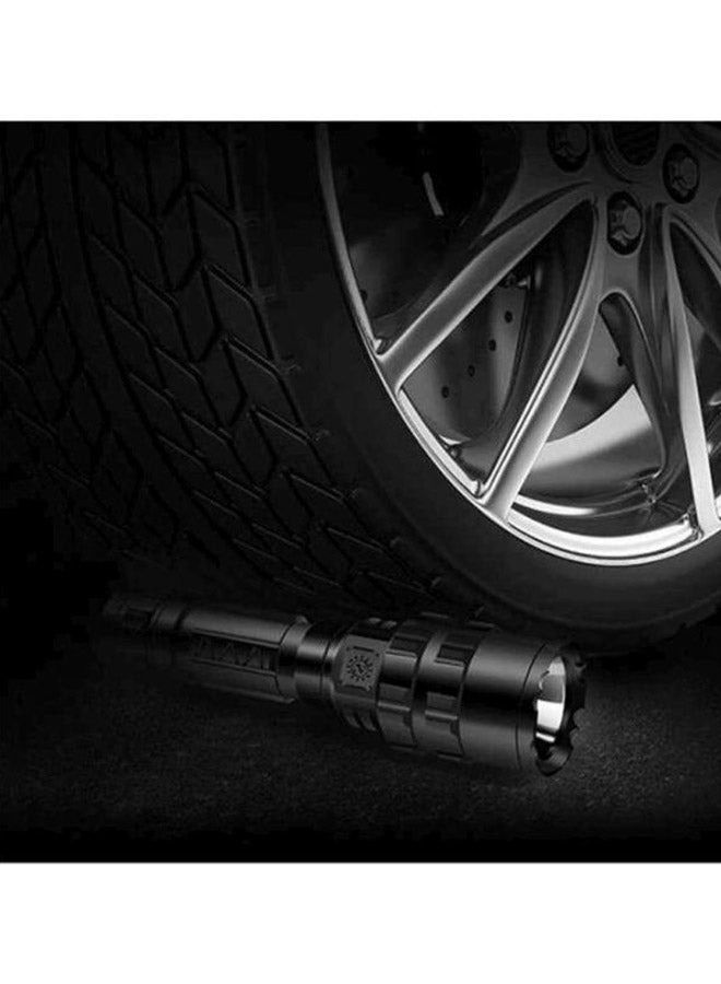 Tactical Military LED Flashlight Torch Black - Image 2