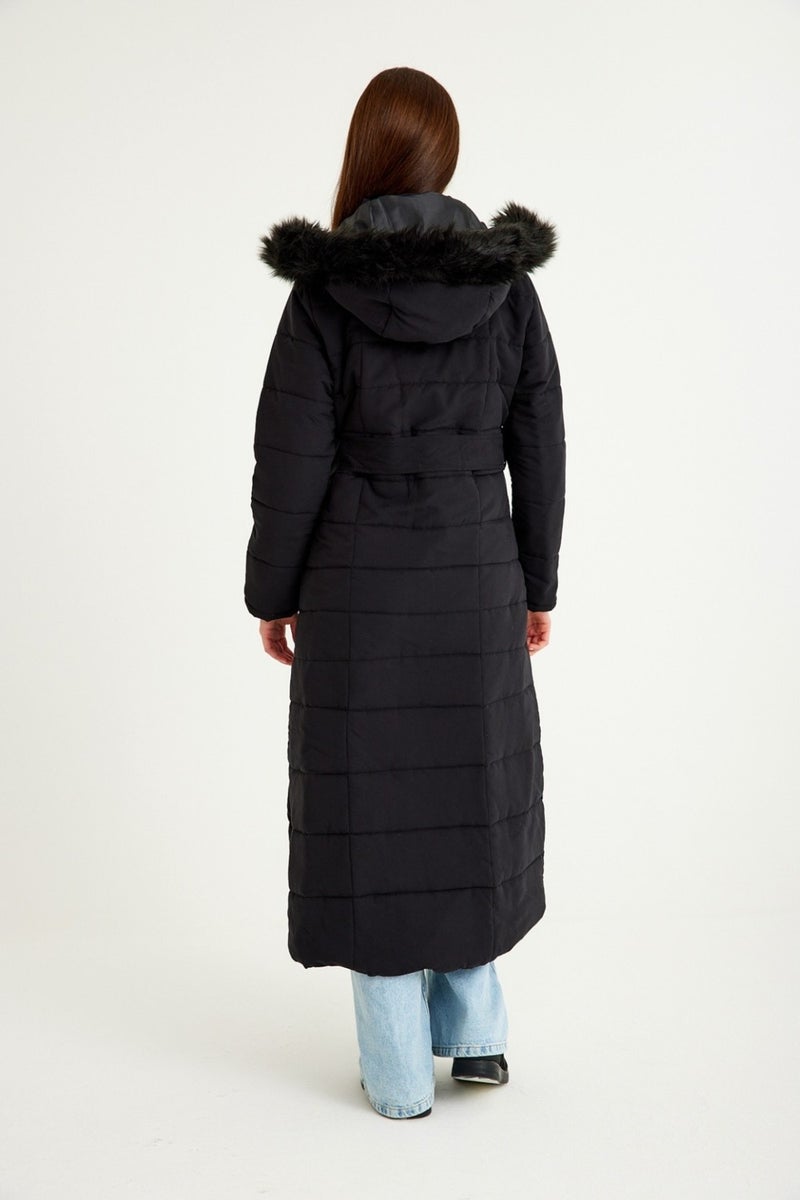 Barbora Daily Winter Full Length Women's Puffer Coat BT180BLACK7  - Image 3
