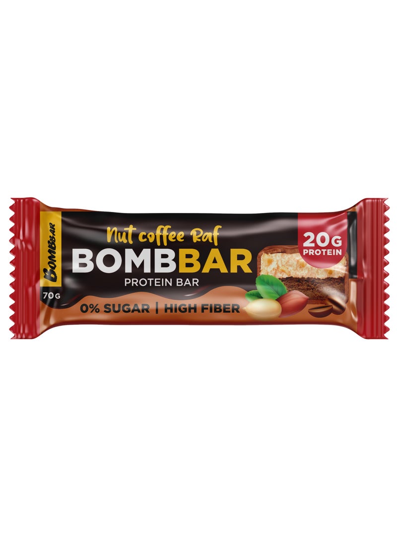 Protein Bar with Nut Coffee Raf High Fiber 12x70g