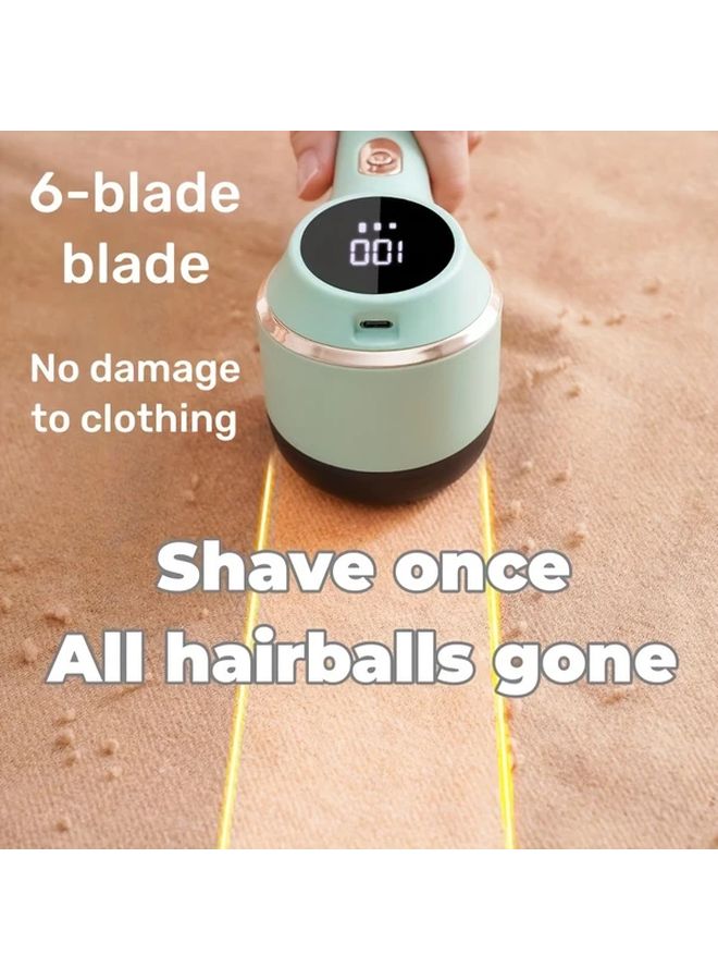 Purple USB Rechargeable Electric Lint Remover Portable Hair Trimmer For Clothes Furniture Carpets - Image 5