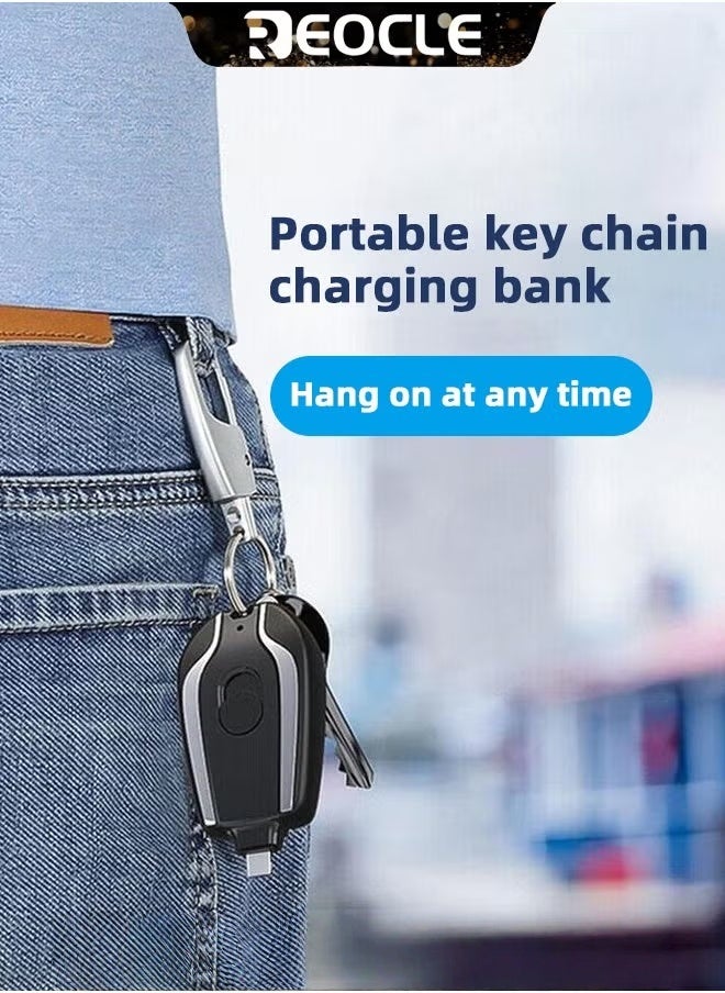 ريوكل شاحن محمول صغير باور بانك 1500 مللي أمبير في الساعة شاحن هاتف محمول فائق الصغر بتقنية PD للشحن السريع لبطارية iPhone 14/14 Plus/14 Pro Max/13/Pro Max/12 والمزيد - Image 4