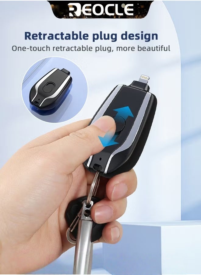 ريوكل شاحن محمول صغير باور بانك 1500 مللي أمبير في الساعة شاحن هاتف محمول فائق الصغر بتقنية PD للشحن السريع لبطارية iPhone 14/14 Plus/14 Pro Max/13/Pro Max/12 والمزيد - Image 3