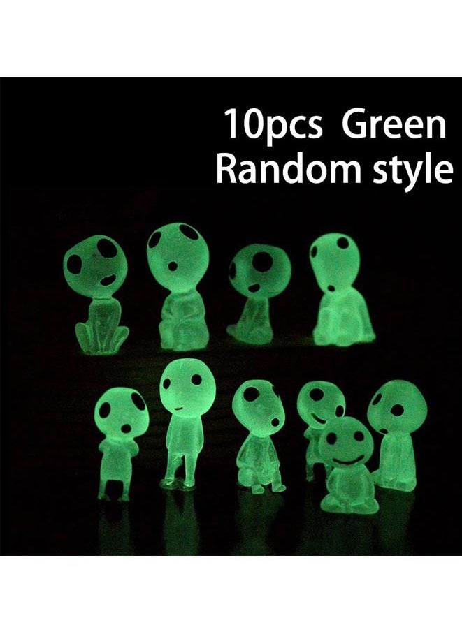 Muyixin 10 PCS Luminous Ghost Tree Elves Miniature Garden Gnome Glow in Dark Resin Fairy Garden Accessories for Micro Landscape Outdoor Patio Terrace Balcony Yard Decoration  - Image 3