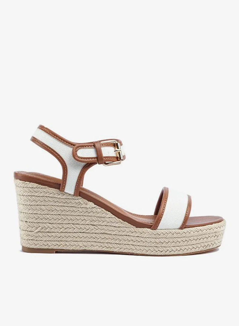 فايور Stylish Buckle Espadrille Wedge AJ 005