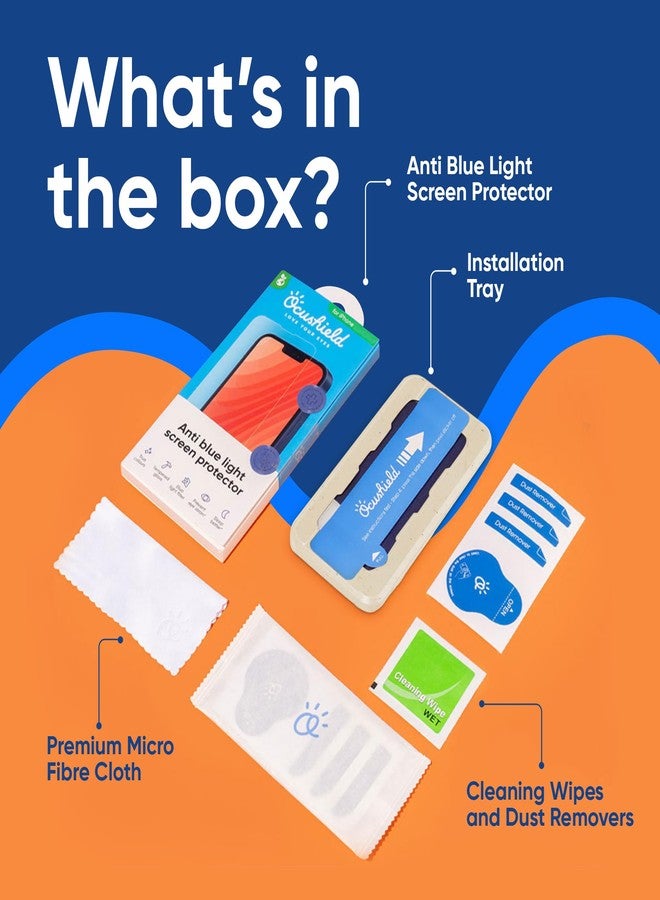 Ocushield Anti Blue Light Tempered Glass Screen Protector for iPhone 16 (6.1") - Protect Your Eyes, Reduce Migraines & Improve Sleep - Image 4