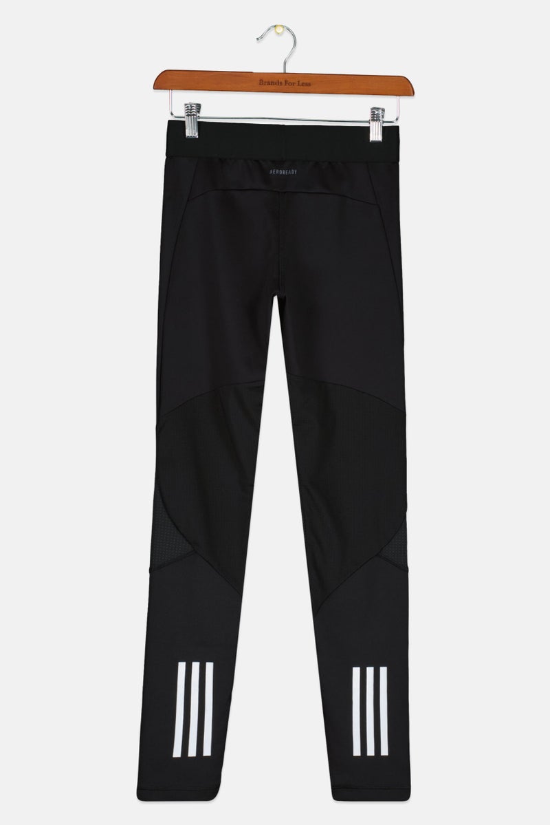 Adidas Kids Girl Brand Logo Sportswear Leggings, Black  - Image 2