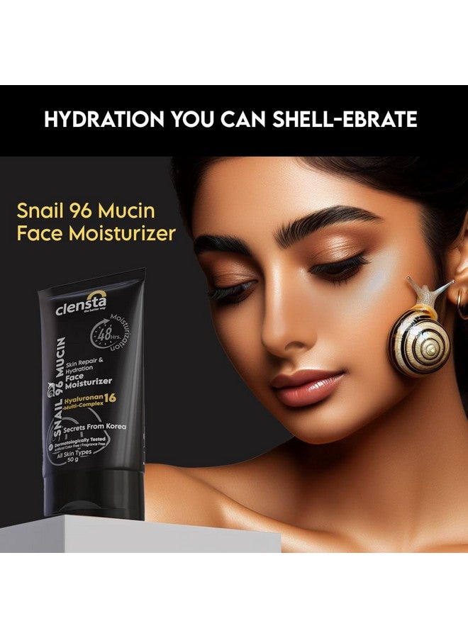 كلينستا جل مرطب للوجه لإصلاح البشرة من Snail 96 Mucin | ترطيب لمدة 48 ساعة | العناية بالبشرة الكورية | 96% من إفرازات الحلزون النشطة | لإصلاح البشرة وترطيبها | جميع أنواع البشرة للنساء والرجال | 50 جرام - Image 2