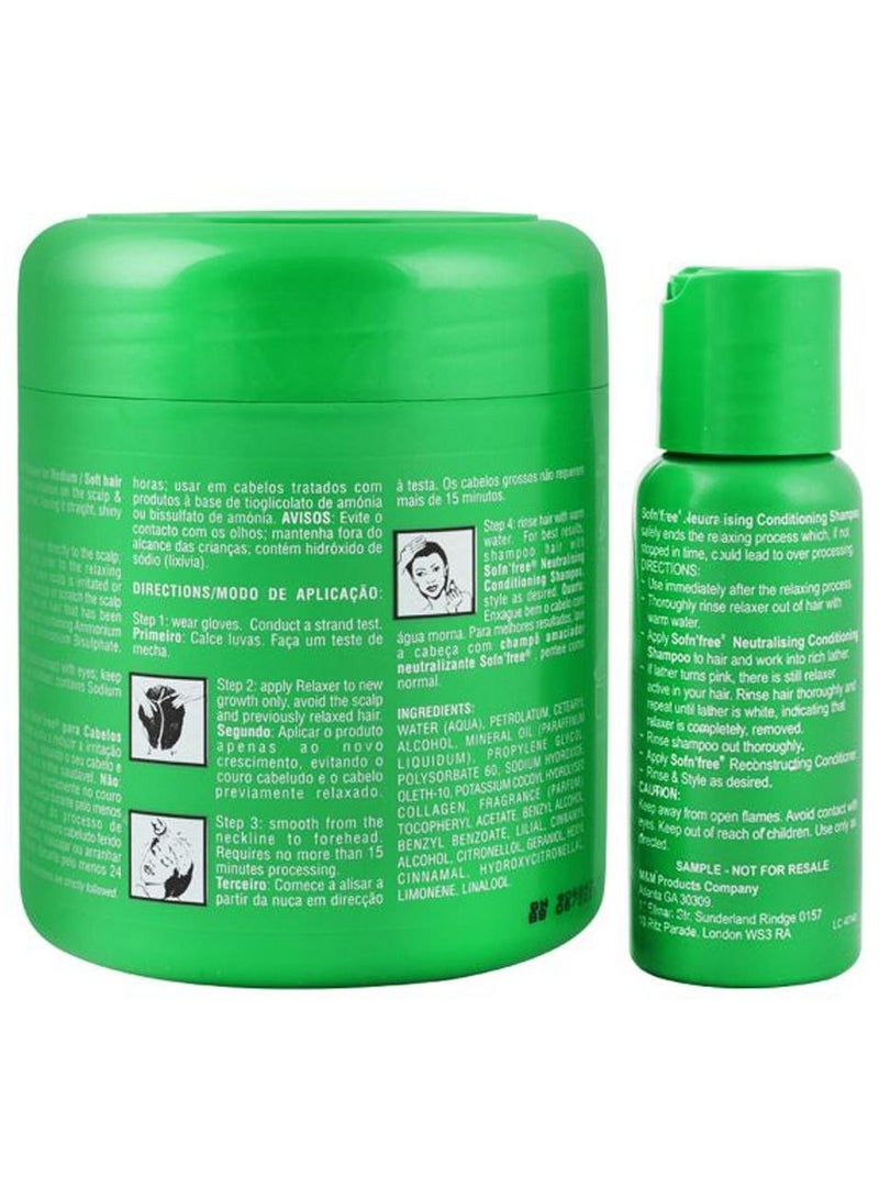 Sofn'free Cortical Creme Shampoo and Relaxer Set - Image 2