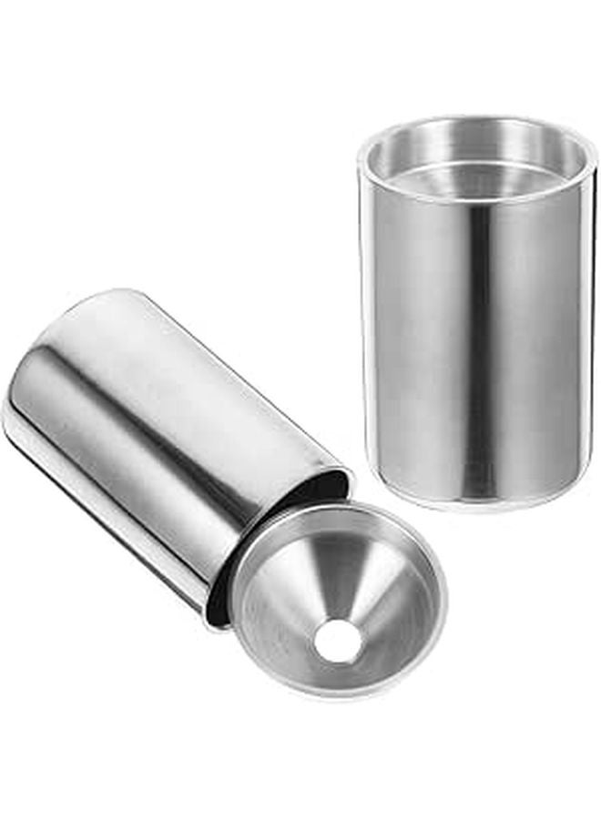 Stainless Steel Car Ashtray with Detachable Windproof Lid for Office and Business Use - Image 1